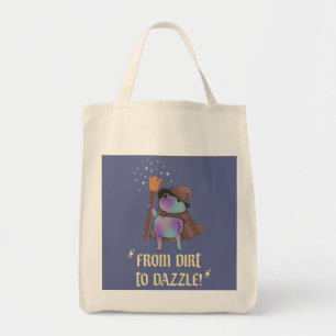 From Dirt to Dazzle Funny Wizard Frog Witch Hat Tote Bag