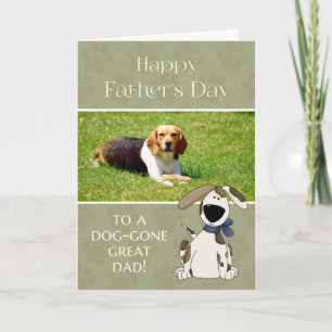 From Dog on Father's Day custom photo Card