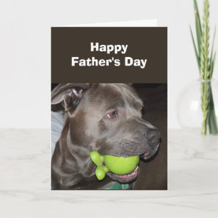 From Dog "Pet" Happy Father's Day Holiday  Card