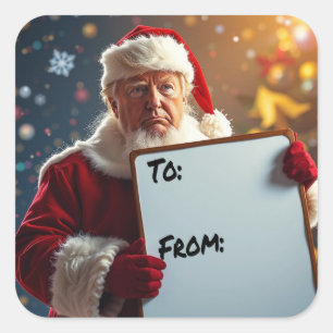 From Donald Trump as Santa Claus for Christmas Square Sticker