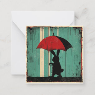 From Drizzle to Dreams, Write Rainbows Bunny Card