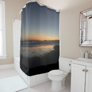 From Dusk Till Twilight At The Beach Photo Image Shower Curtain