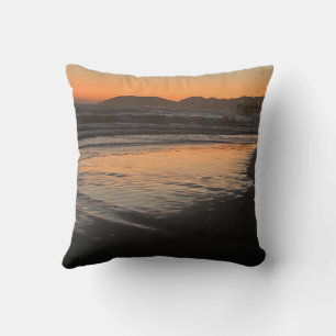 From Dusk Till Twilight At The Beach Photo Print Cushion