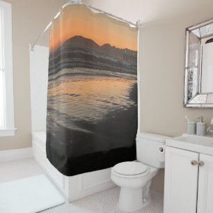 From Dusk Till Twilight At The Beach Photo Print Shower Curtain