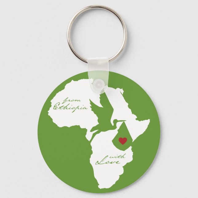 From Ethiopia w/ Love Adoption Key Ring (Front)