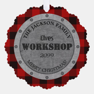 From Family's - Elves Workshop - Gift Tag    Tree Decoration Card