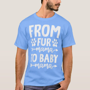 From Fur Mama To Baby Winter Pregnancy Announcemen T-Shirt