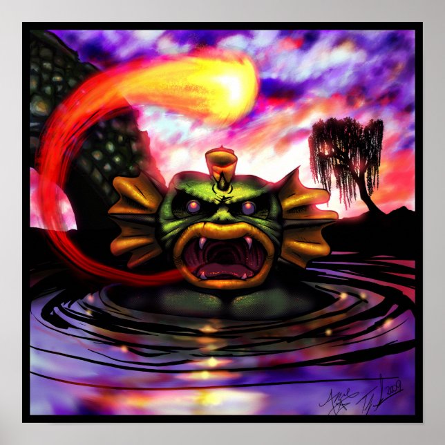 From His Scaly Maw Poster (Front)