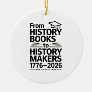 From History Book To History Makers Usa 250th Anni Ceramic Tree Decoration