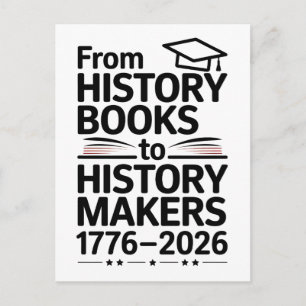 From History Book To History Makers Usa 250th Anni Holiday Postcard
