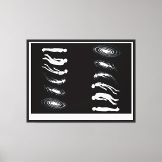 “From Humankind to Cosmos – Evolution to Galaxy Po Canvas Print