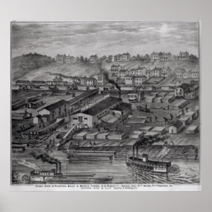 From 'Illustrated Atlas of the Upper Ohio Poster