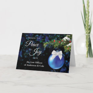 From Law Office Christmas Custom Name Ornament Card