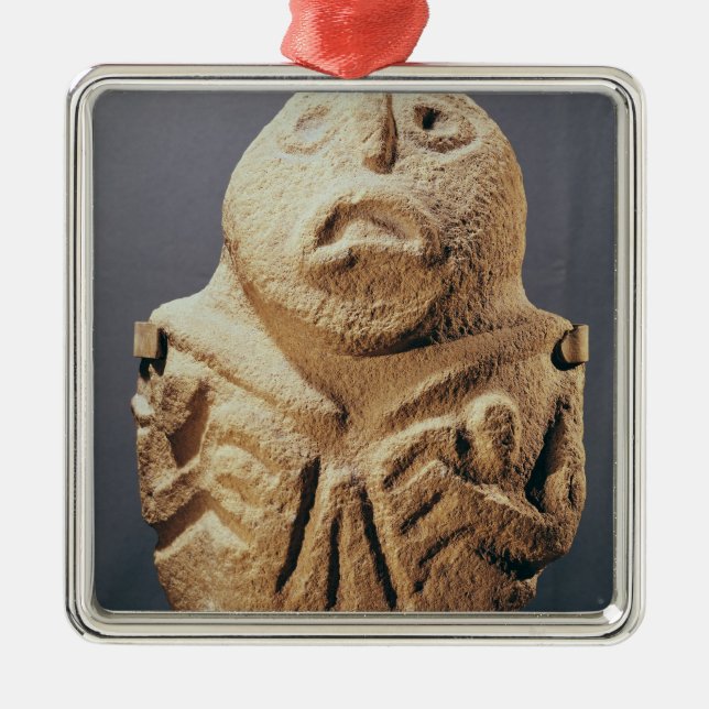 from Lepenski Vir, Yugoslavia Metal Tree Decoration (Front)