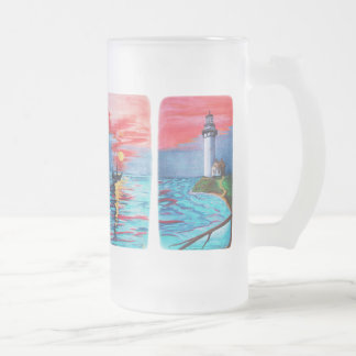 From Lighthouse Mermaids Frosted Glass Beer Mug