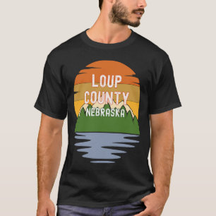 From Loup County Nebraska Vintage Sunset T-Shirt