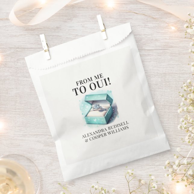 FROM ME TO OUI | Bridal Shower  Favour Bags (Clipped)