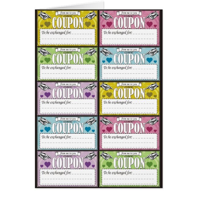 From Me to You Coupons (Front)