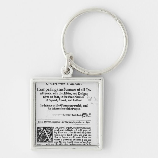 from 'Mercurius Politicus' Key Ring (Front)
