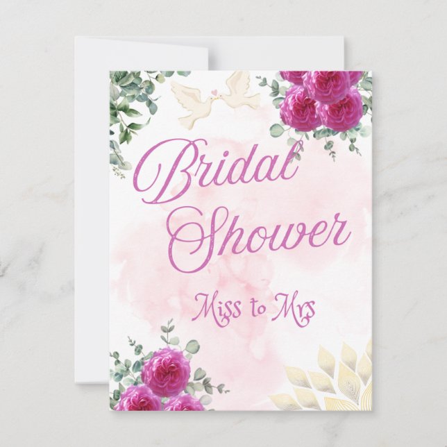 From Miss to Mrs – A Rose Garden Bridal Shower (Front)