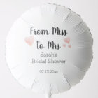 From Miss to Mrs Black and White Bridal Shower