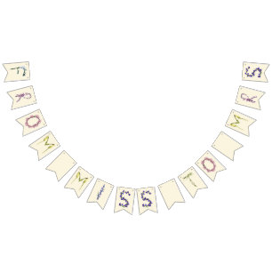 From miss to mrs - boho floral bunting