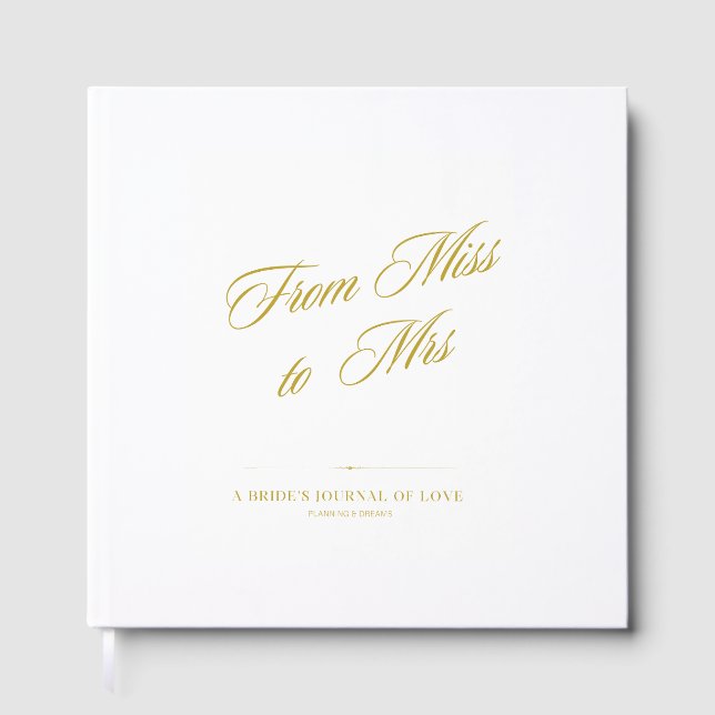 From Miss To Mrs Guest Book (Front)