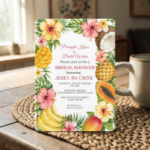 From Miss to Mrs Tropical Fruits Bridal Shower