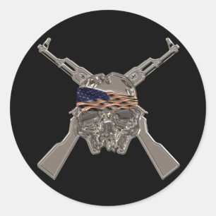 From My Cold Dead Fingers Metal Classic Round Sticker