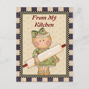 From My Kitchen Gingerbread postcard