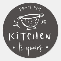 From my Kitchen to yours Sticker Label