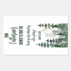 From my Shower to your Tub Bath Favour Gift Rectangular Sticker