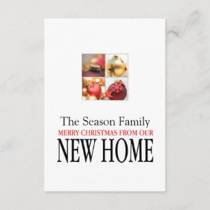 From New Home Christmas collage Enclosure Card