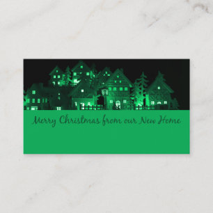 From New Home Illuminated Christmas Houses Enclosure Card