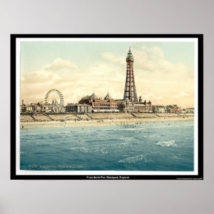 From North Pier, Blackpool, England Poster