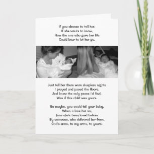 From one Mother to Another Card