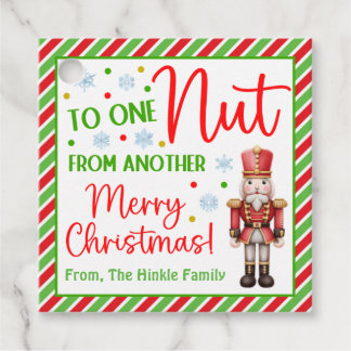 From One Nut to Another Nutcracker Christmas  Favour Tags