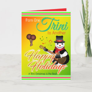From One Trini to Another Tropical Christmas  Holiday Card