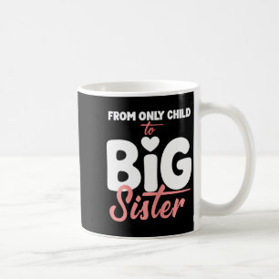 from Only Child to Big Sister for Girls Pregnancy Coffee Mug