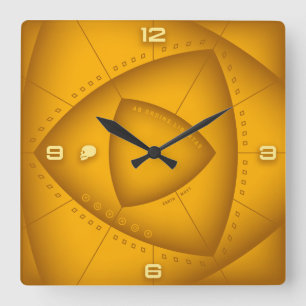 From Order Comes Freedom Square Wall Clock