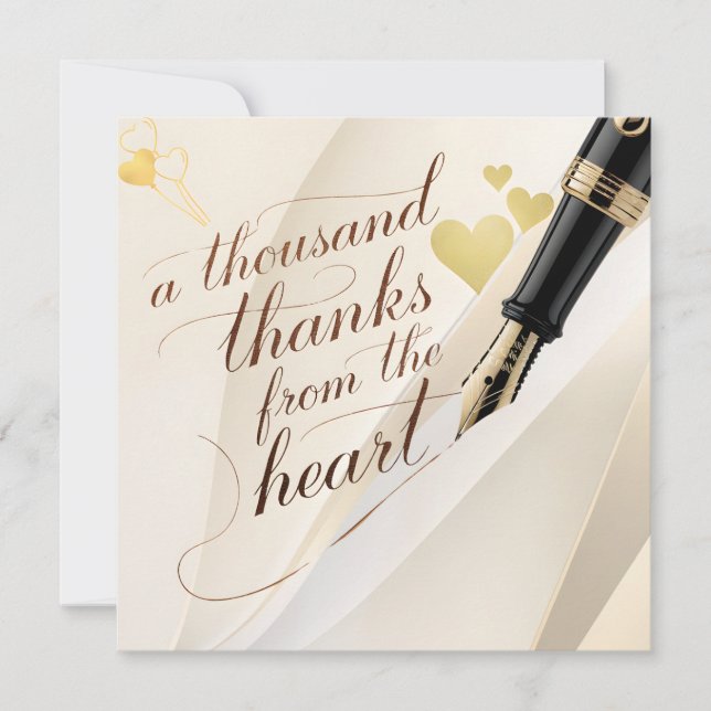 From Our Hearts to Yours thank you card (Front)