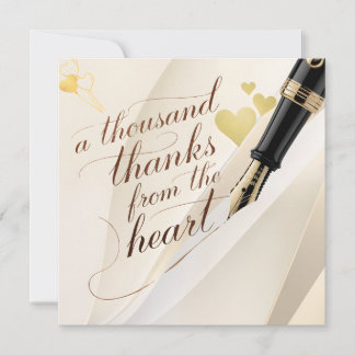 From Our Hearts to Yours thank you card