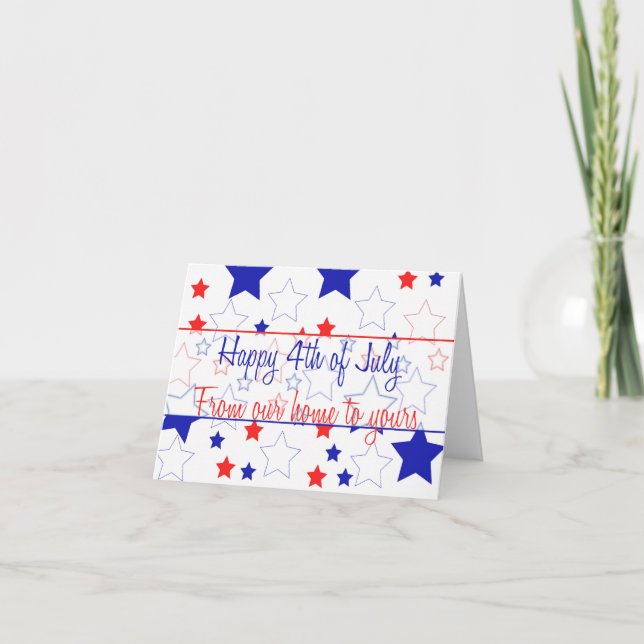 From our home .. Happy 4th of July Card (Front)
