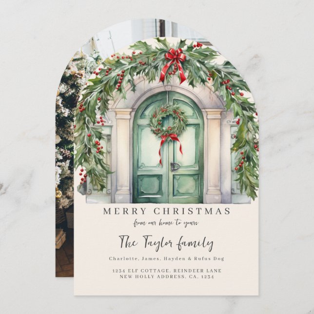 From Our Home to Yours Christmas Holiday Card (Front/Back)