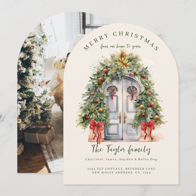 From Our Home to Yours Christmas Holiday Card (Front/Back)