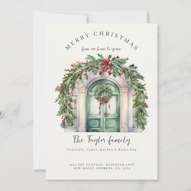 From Our Home to Yours Christmas Holiday Card (Front)