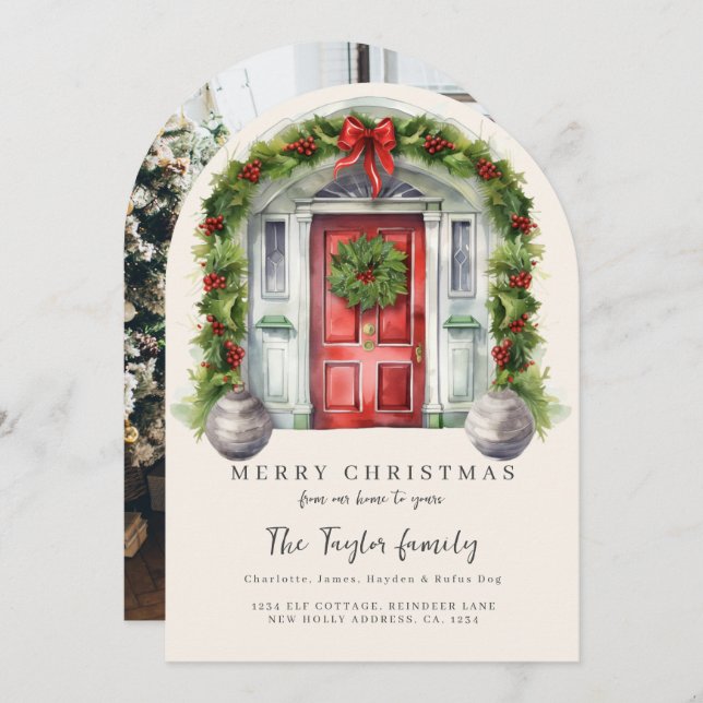 From Our Home to Yours Christmas Holiday Card (Front/Back)