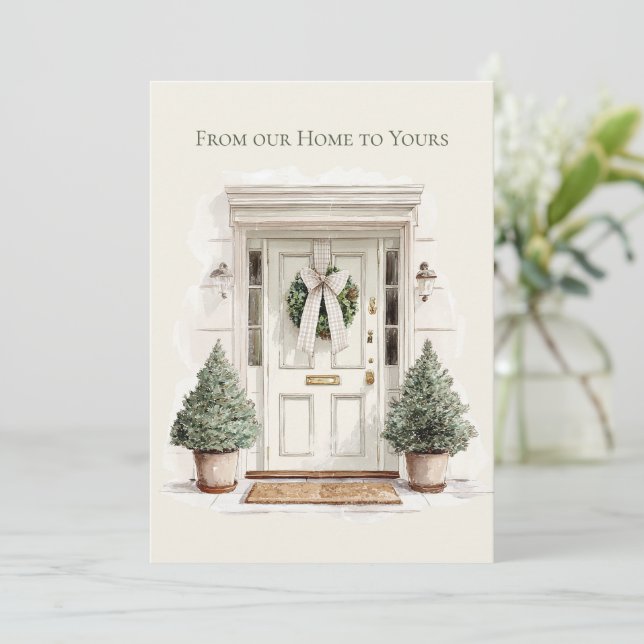 From Our Home to Yours Holiday Christmas Card (Standing Front)
