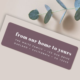 From our home to yours Modern Minimal Purple