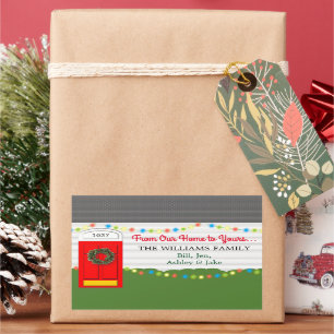 From Our Home To Yours Personalised Sticker